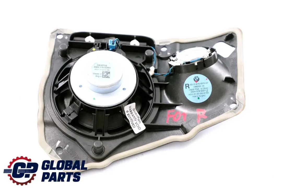 BMW F01 F02 Caja de Altavoz Sistema Hifi Soporte de Altavoz Derecho - SKU 9151970 - Número de pieza 9151970
