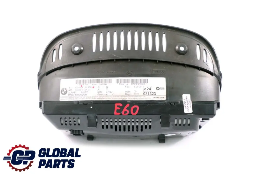 BMW E60 E63 E64 On-board Navigation Monitor Display Screen 6,5" - SKU 9151976 - Part number 9151976