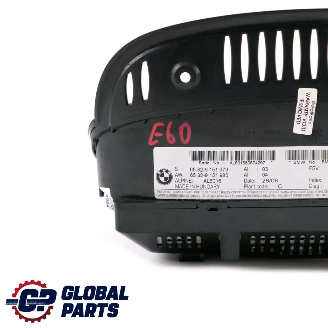 Dashboard Dash Onboard Monitor Display Screen 8.8" CCC BMW E60 E90 - SKU 9151979 - Part number 9151979