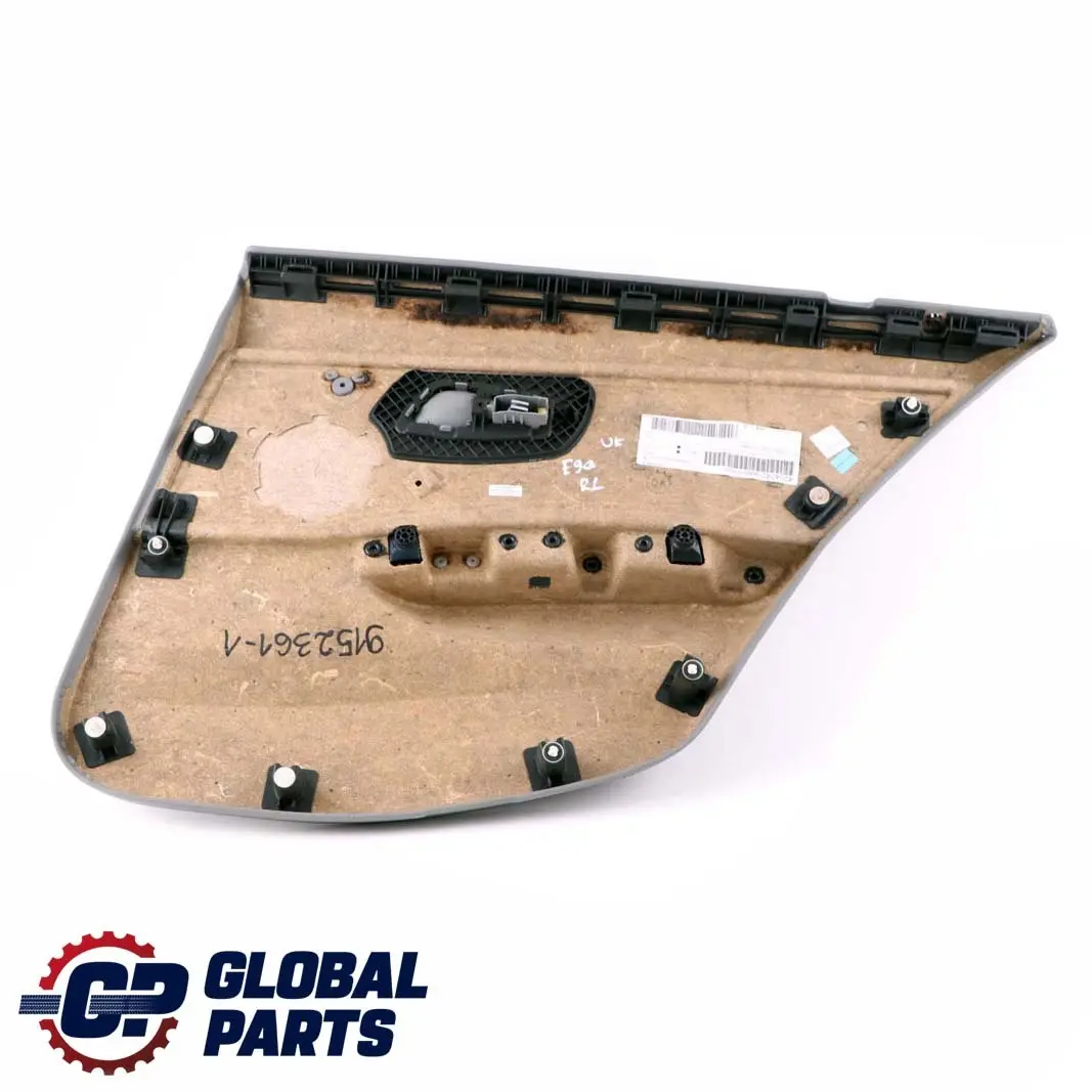 BMW 3 Series 1 E90 Grey Cloth Rear Left N/S Door Card Lining Cloth Trim Panel - SKU 9152361-1 - Part number 9152361