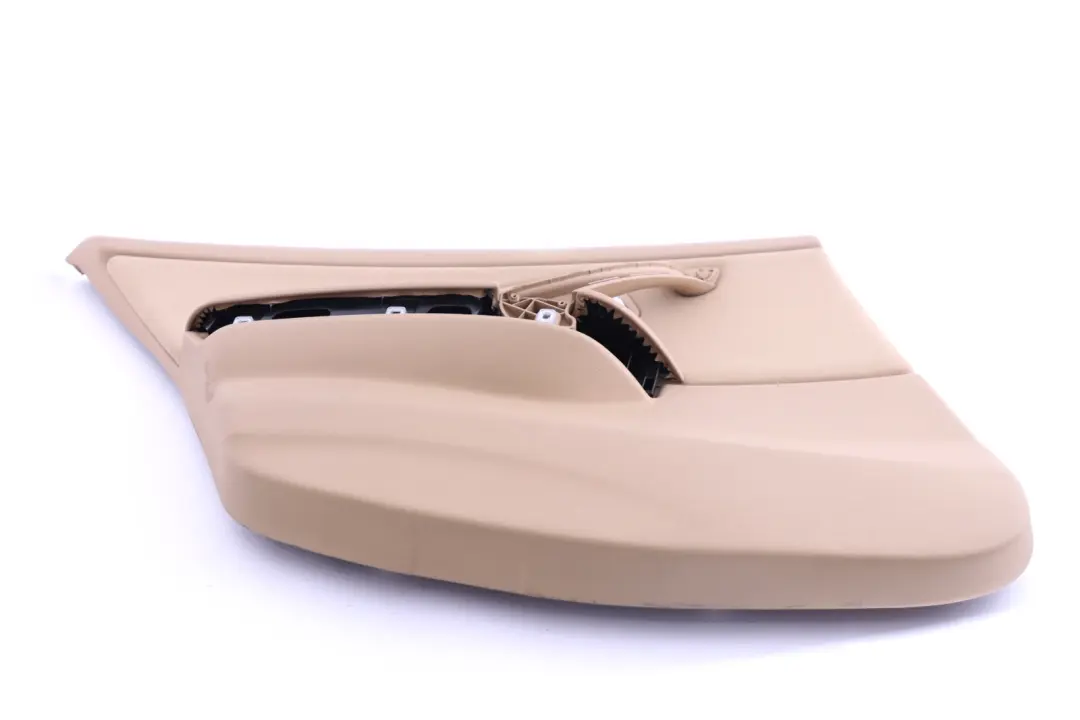 Left N/S Beige Door Card Lining Cloth Trim Panel to BMW 3 Series E90 Rear with Part number 9152363 BMW 3 Series E90 Rear Left N/S Beige Door Card Lining Cloth Trim Panel - SKU 9152363 - Part number 9152363