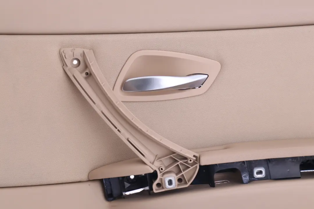 Right O/S Beige Door Card Lining Cloth Trim Panel to BMW 3 Series E90 Rear with Part number 9152364 BMW 3 Series E90 Rear Right O/S Beige Door Card Lining Cloth Trim Panel - SKU 9152364 - Part number 9152364