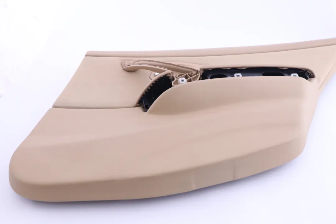 Right O/S Beige Door Card Lining Cloth Trim Panel to BMW 3 Series E90 Rear with Part number 9152364 BMW 3 Series E90 Rear Right O/S Beige Door Card Lining Cloth Trim Panel - SKU 9152364 - Part number 9152364