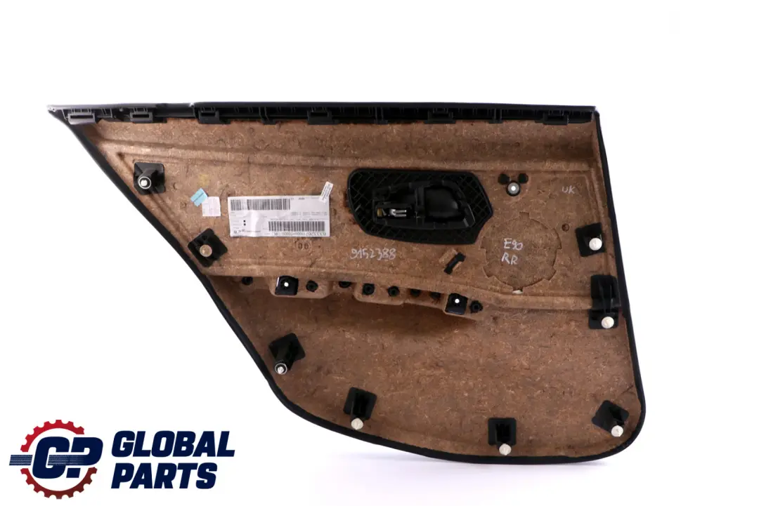Right O/S Door Card Lining Lemon Leather Trim Panel BMW 3 Series E90 Rear - SKU 9152388 - Part number 9152388
