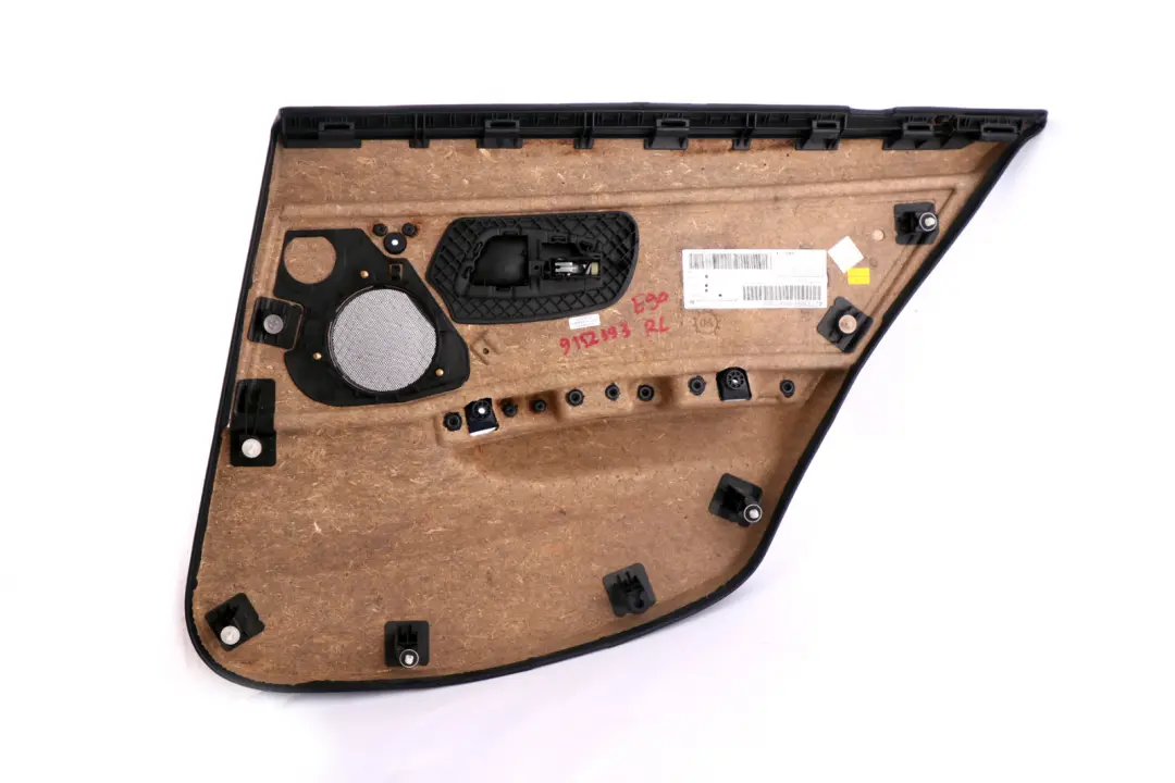 BMW E90 E91 Panneau Garniture Carte Porte Arrière Gauche N/S Tissu Noir - SKU 9152393 - Numéro de pièce 9152393
