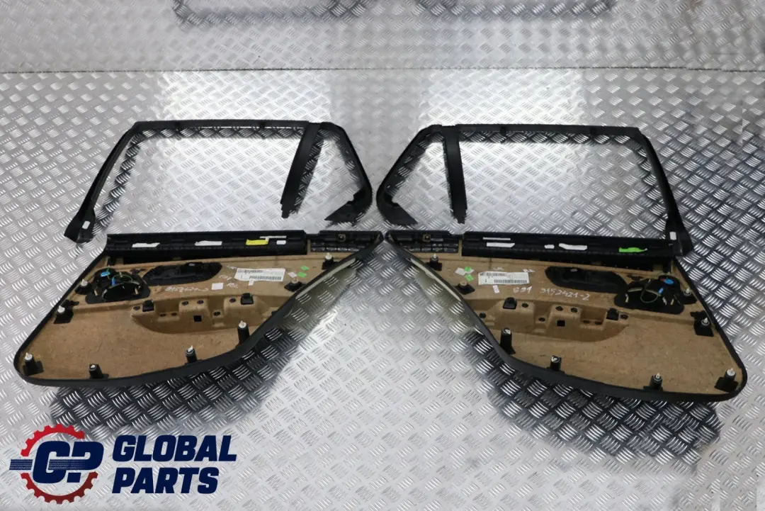 BMW 3 E91 Touring Türverkleidung Hinten Links Rechts Leder Lemon Rollo Set - SKU 9152421-2 - Teilenummer 9152421