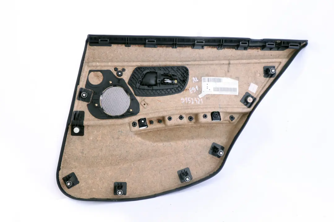 Left N/S Door Card Leather Lemon Trim Panel to BMW 3 Series E90 E91 Rear with Part number 9152421 BMW 3 Series E90 E91 Rear Left N/S Door Card Leather Lemon Trim Panel - SKU 9152421 - Part number 9152421