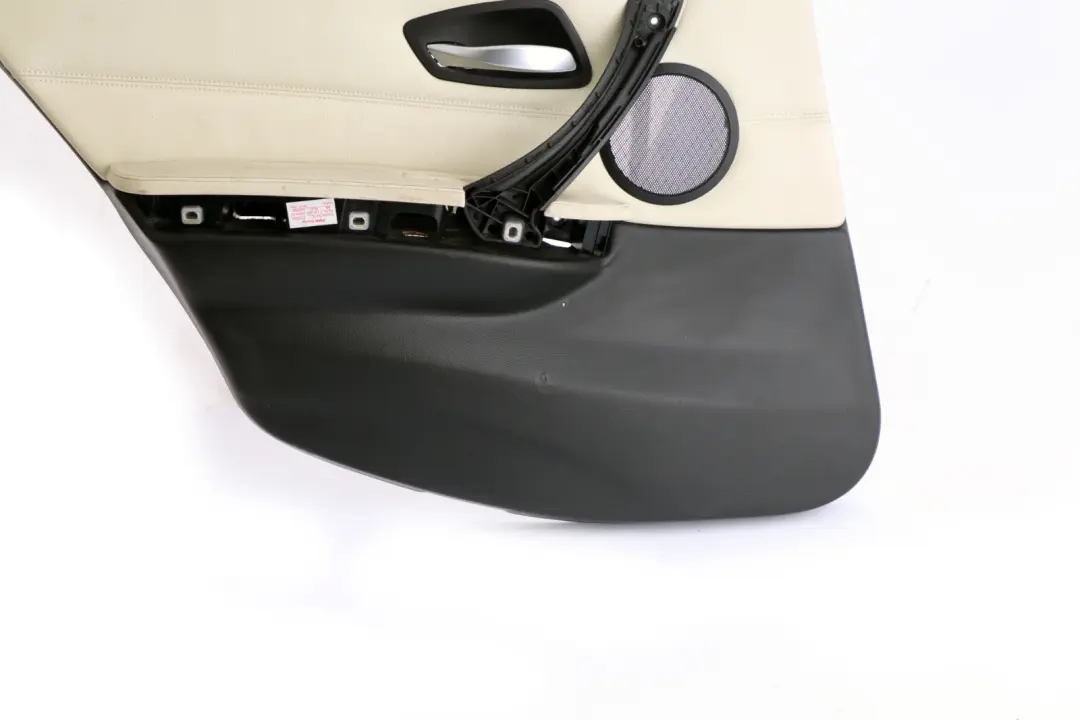 Left N/S Door Card Leather Lemon Trim Panel to BMW 3 Series E90 E91 Rear with Part number 9152421 BMW 3 Series E90 E91 Rear Left N/S Door Card Leather Lemon Trim Panel - SKU 9152421 - Part number 9152421