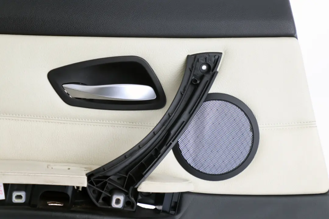 BMW 3 Series E90 E91 Rear Left N/S Door Card Leather Lemon Trim Panel - SKU 9152421 - Part number 9152421