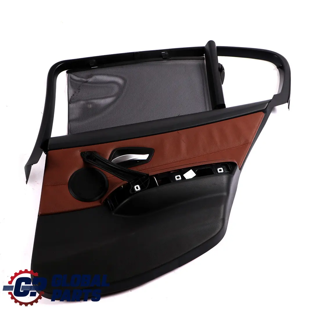Left Right N/O/S Door Card Leather Terra Roller Blind Set to BMW 3 E90 Saloon Rear with Part number 9152421 BMW 3 E90 Saloon Rear Left Right N/O/S Door Card Leather Terra Roller Blind Set - SKU 9152493 - Part number 9152421