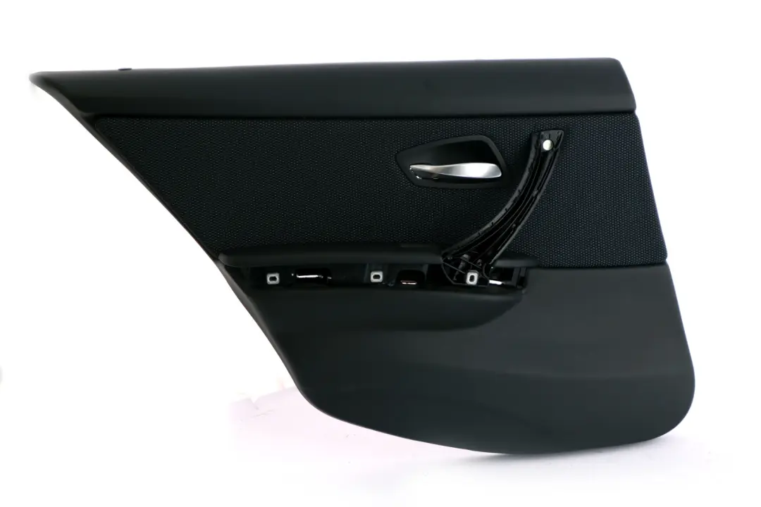 Alcantara Trasera Izquierda Tarjeta Puerta Azul Sombra para BMW E90 M Sport con número de pieza 9152497 BMW E90 M Sport Alcantara Trasera Izquierda Tarjeta Puerta Azul Sombra - SKU 9152497 - Número de pieza 9152497