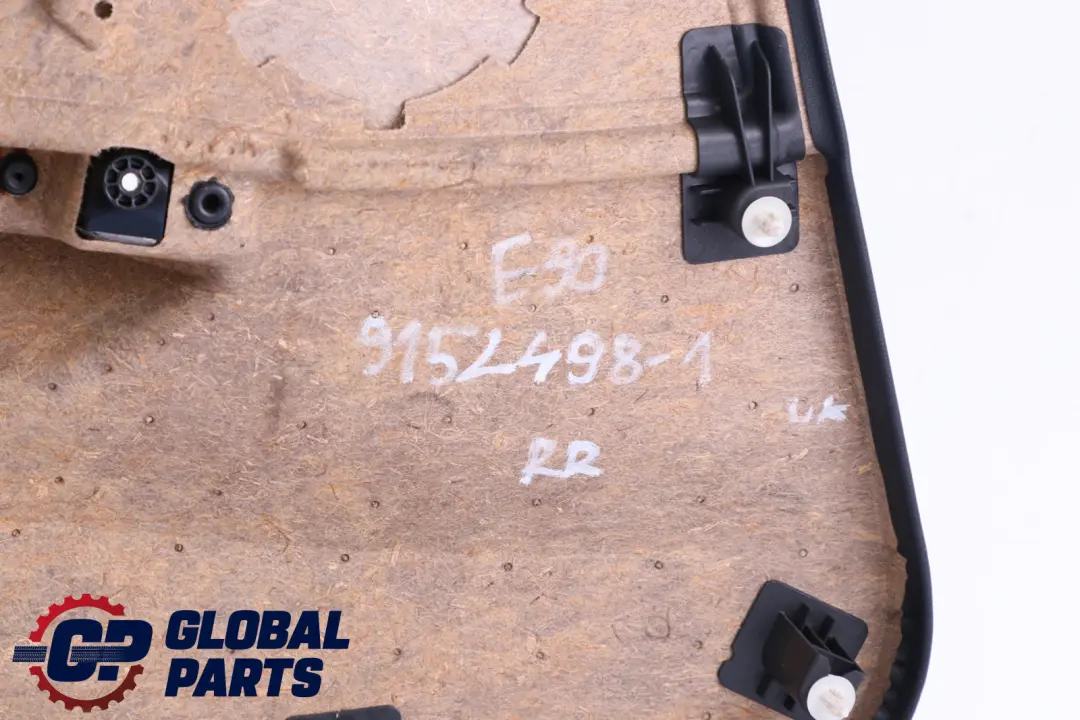 BMW 3 Series E90 1 M Sport Alcantara Rear Right O/S Door Card Blue Shadow - SKU 9152498-1 - Part number 9152498