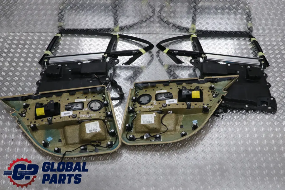 BMW 7 E65 Rear Left Right Door Card Roller Blinds Mechanism Set Leather Beige - SKU 9153533 - Part number 9153533