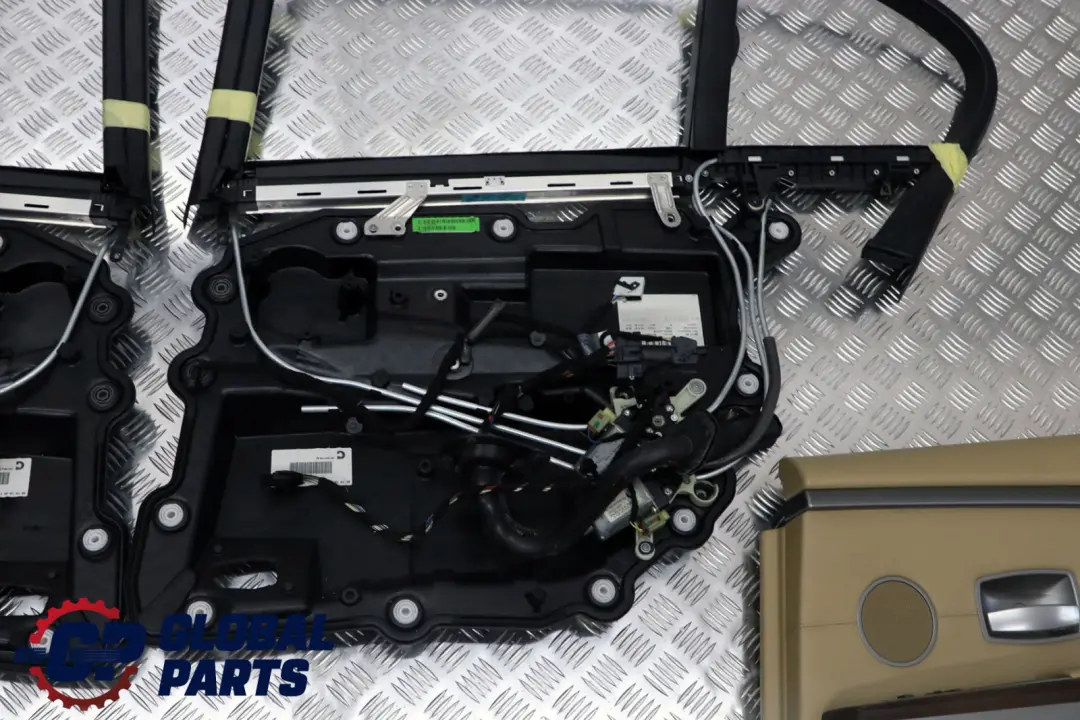 BMW 7 E65 Rear Left Right Door Card Roller Blinds Mechanism Set Leather Beige - SKU 9153533 - Part number 9153533