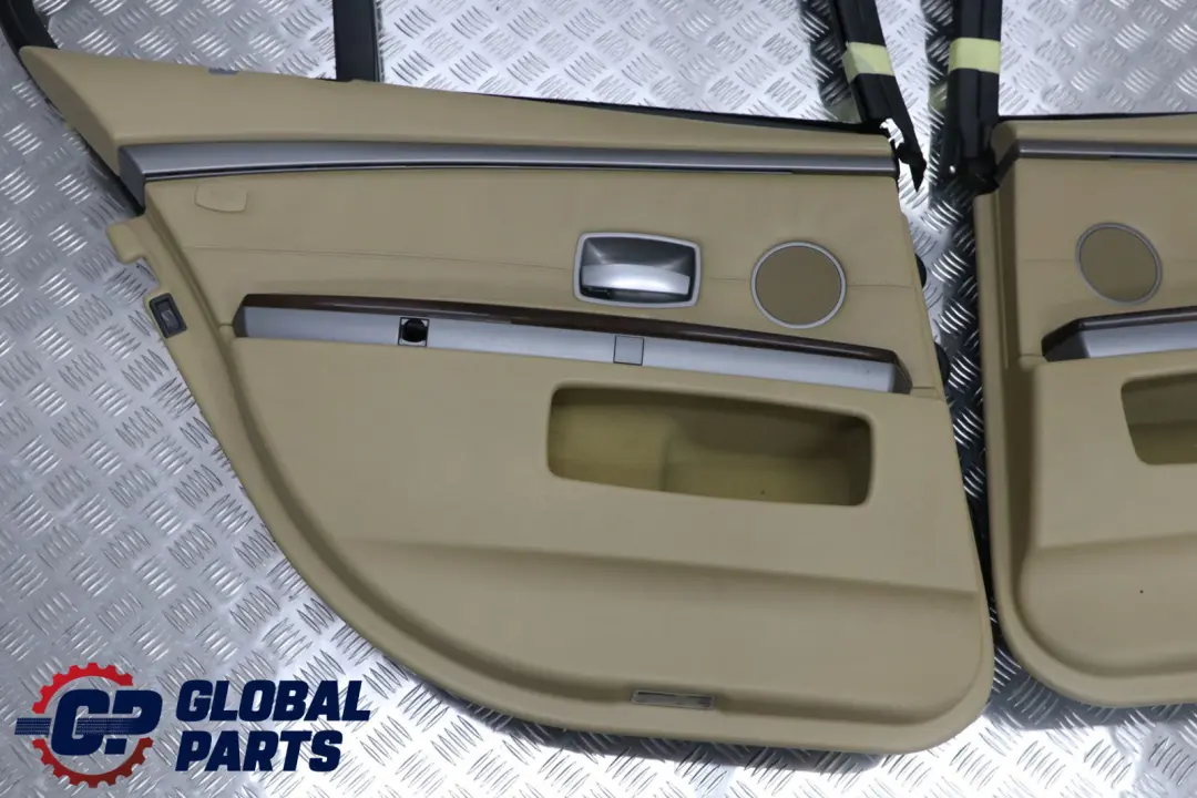 Türverkleidung Hinten Links Rechts Sonnenschutzrollo Set Leder Beige für BMW 7 E65 mit Teilenummer 9153533 BMW 7 E65 Türverkleidung Hinten Links Rechts Sonnenschutzrollo Set Leder Beige - SKU 9153533 - Teilenummer 9153533