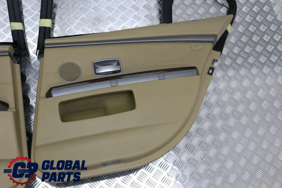 BMW 7 E65 Rear Left Right Door Card Roller Blinds Mechanism Set Leather Beige - SKU 9153533 - Part number 9153533