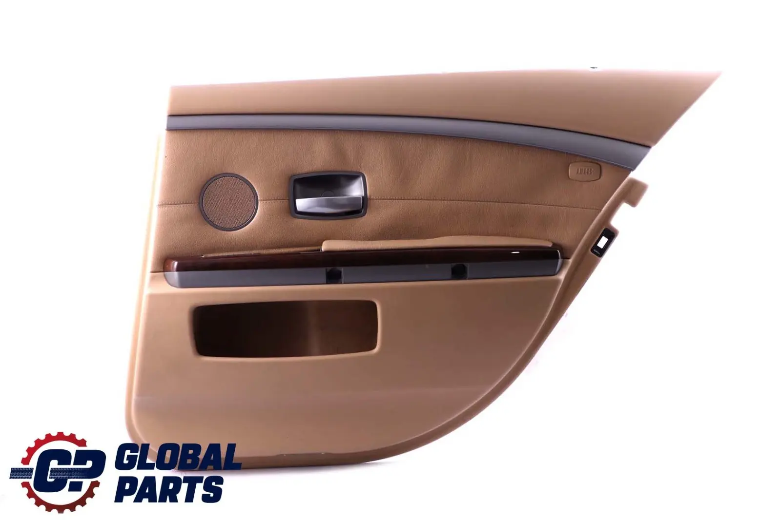 BMW E65 E66 Pannello Porta Posteriore Destra pelle Beige 9153598