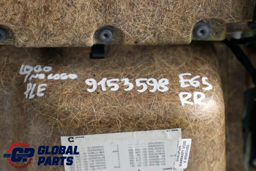 BMW E65 E66 Pannello Porta Posteriore Destra pelle Beige - SKU 9153598 - Numero di parte 9153598