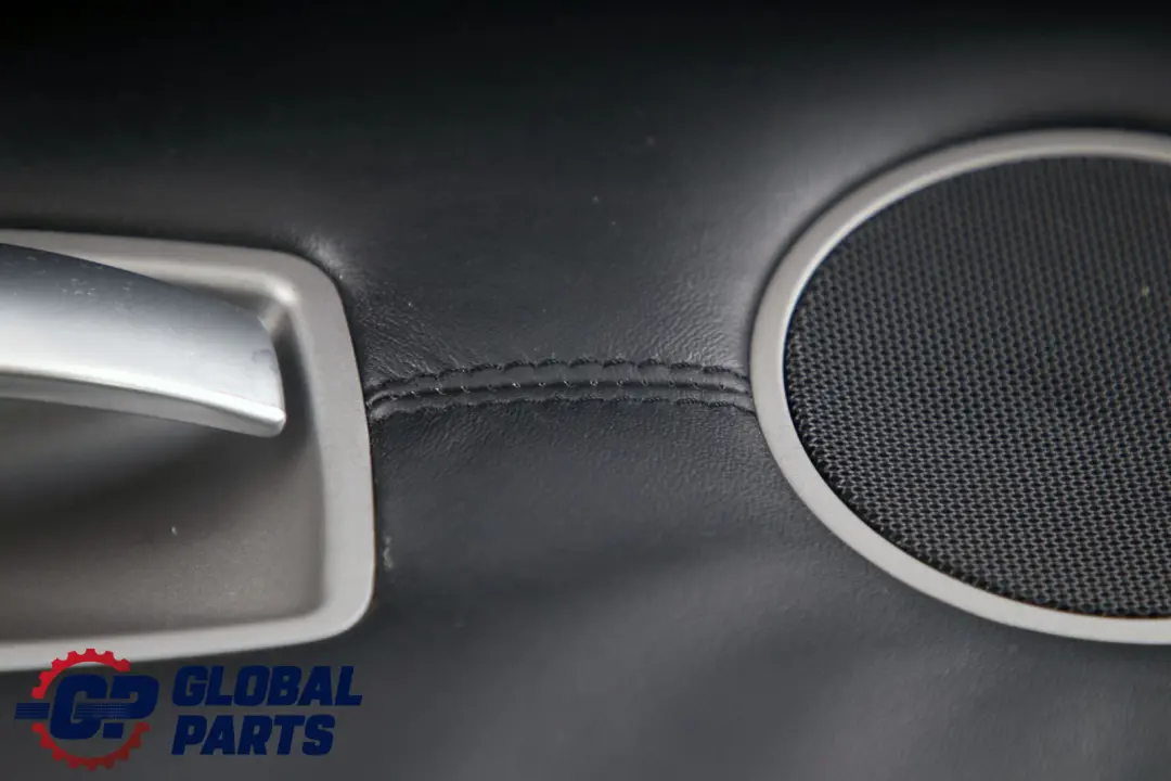 BMW 7 Series E65 E66 Rear Right O/S Door Card Leather Pearl Black Lining Trim - SKU 9153608 - Part number 9153608