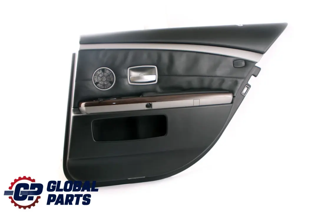 BMW 7 er E65 E66 Türverkleidung Abdeckung Hinten Rechts Leder Pearl Schwarz - SKU 9153608 - Teilenummer 9153608