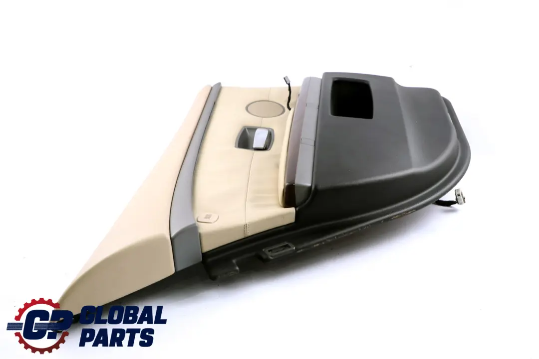 Left N/S Door Card Leather Cream Beige Lining Trim to BMW 7 Series E65 E66 Rear with Part number 9153613 BMW 7 Series E65 E66 Rear Left N/S Door Card Leather Cream Beige Lining Trim - SKU 9153613 - Part number 9153613