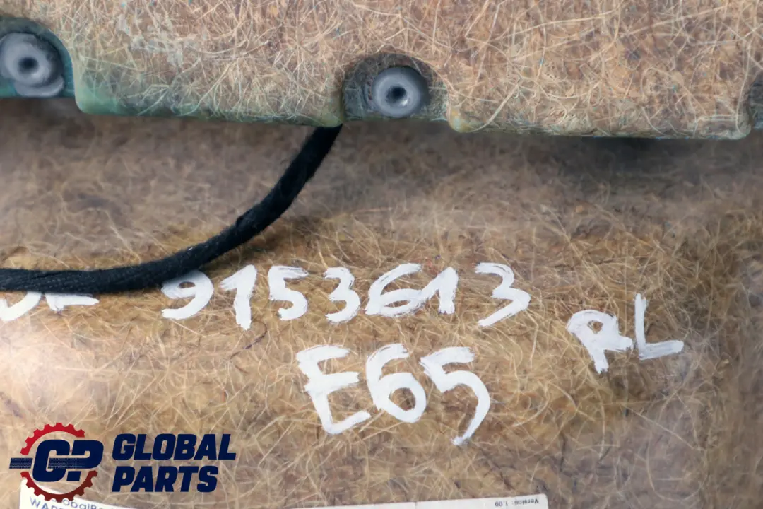 BMW 7 Series E65 E66 Rear Left N/S Door Card Leather Cream Beige Lining Trim - SKU 9153613 - Part number 9153613