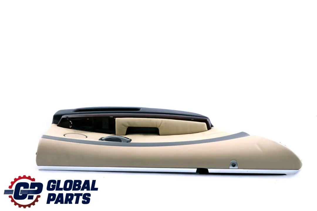 Left N/S Door Card Leather Cream Beige Lining Trim to BMW 7 Series E65 E66 Rear with Part number 9153613 BMW 7 Series E65 E66 Rear Left N/S Door Card Leather Cream Beige Lining Trim - SKU 9153613 - Part number 9153613
