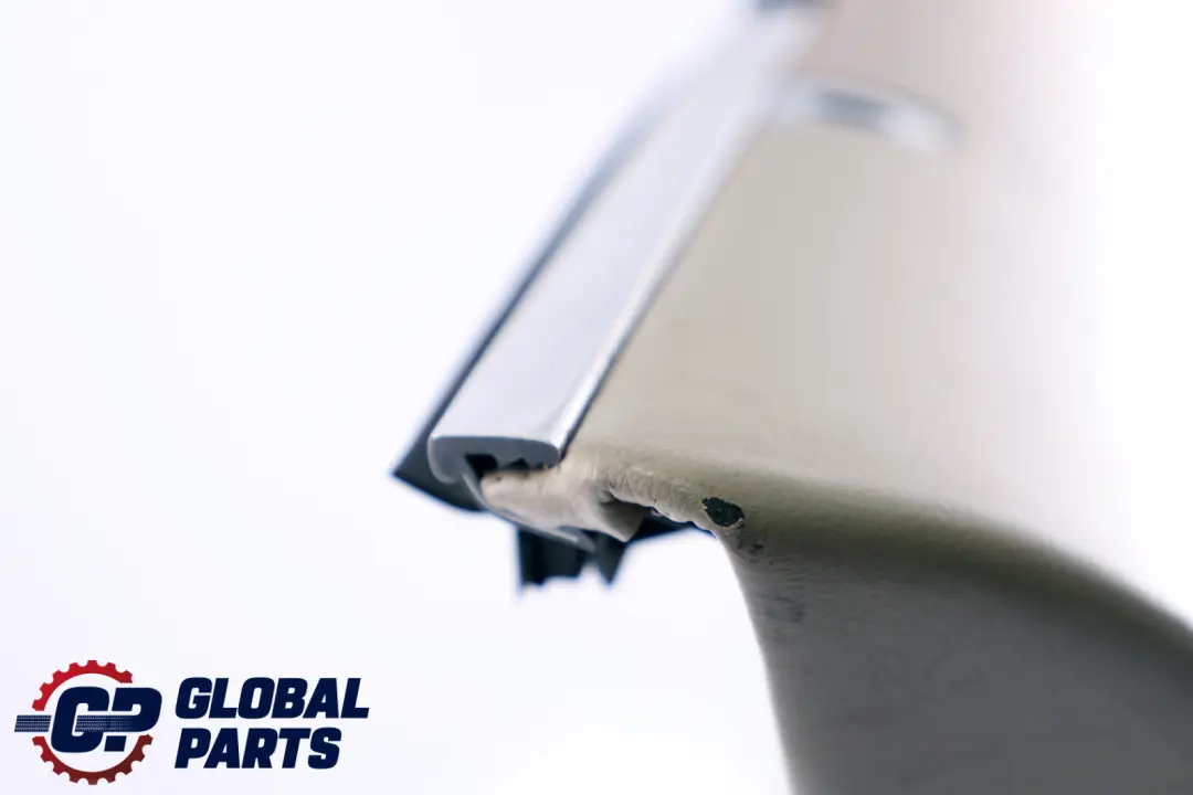 BMW 7 Series E65 E66 Rear Left N/S Door Card Leather Cream Beige Lining Trim - SKU 9153613 - Part number 9153613