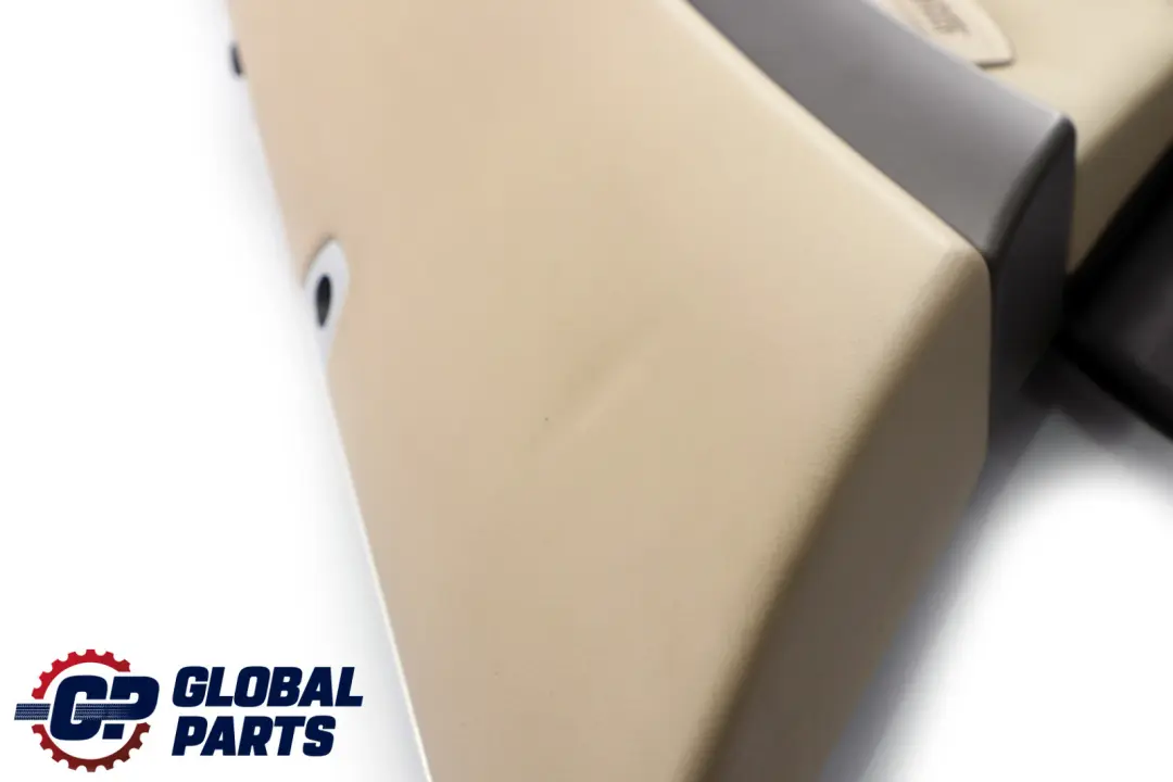 Left N/S Door Card Leather Cream Beige Lining Trim to BMW 7 Series E65 E66 Rear with Part number 9153613 BMW 7 Series E65 E66 Rear Left N/S Door Card Leather Cream Beige Lining Trim - SKU 9153613 - Part number 9153613