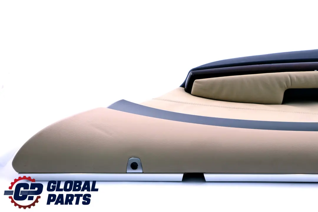 BMW E65 E66 Scheda Porta posteriore destra Pelle Crema Beige Fodera Rivestimento - SKU 9153614 - Numero di parte 9153614