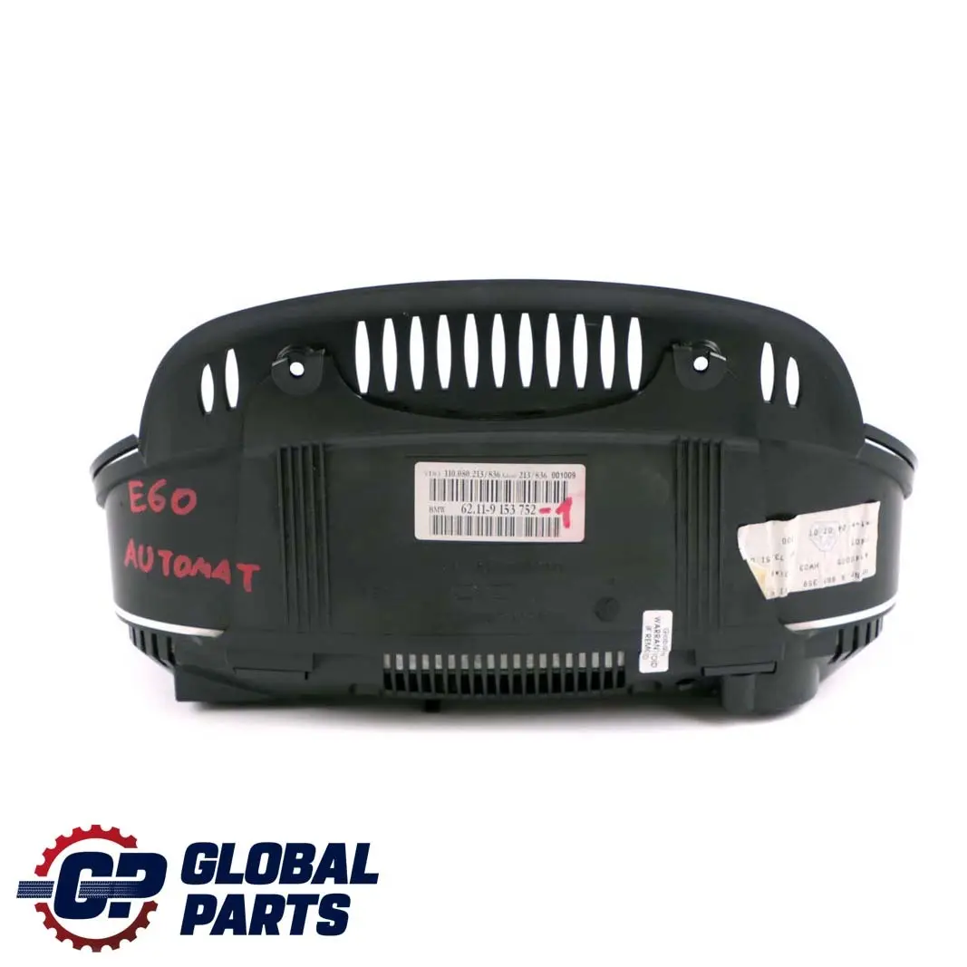 Instrument Cluster Speedo Clocks 9153752 to BMW 5 Series E60 E61 LCI Petrol with Part number 9194886 BMW 5 Series E60 E61 LCI Petrol Instrument Cluster Speedo Clocks 9153752 - SKU 9153752-1 - Part number 9194886