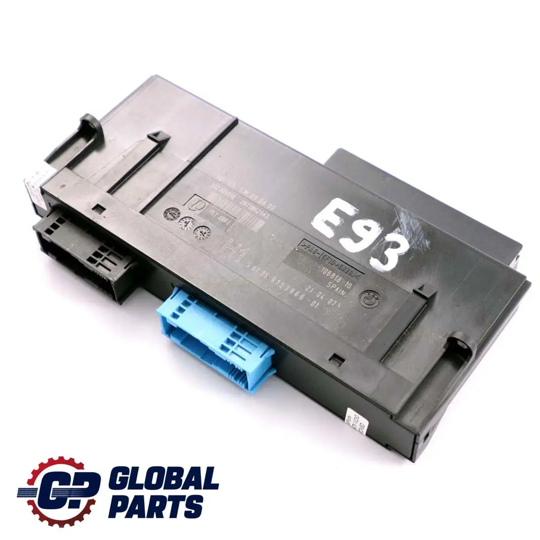 BMW E93 ECU Karosseriesteuergerät H1 PL2 JBBFE 6135 - SKU 9153966 - Teilenummer 9153966