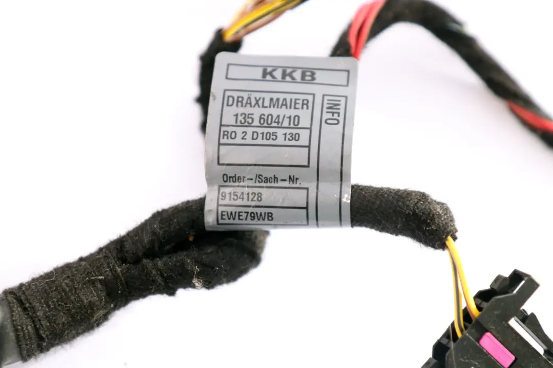Front Left Passenger's Door Wiring Harness N/S to BMW Mini Cooper One R56 with Part number 9154128 BMW Mini Cooper One R56 Front Left Passenger's Door Wiring Harness N/S - SKU 9154128 - Part number 9154128