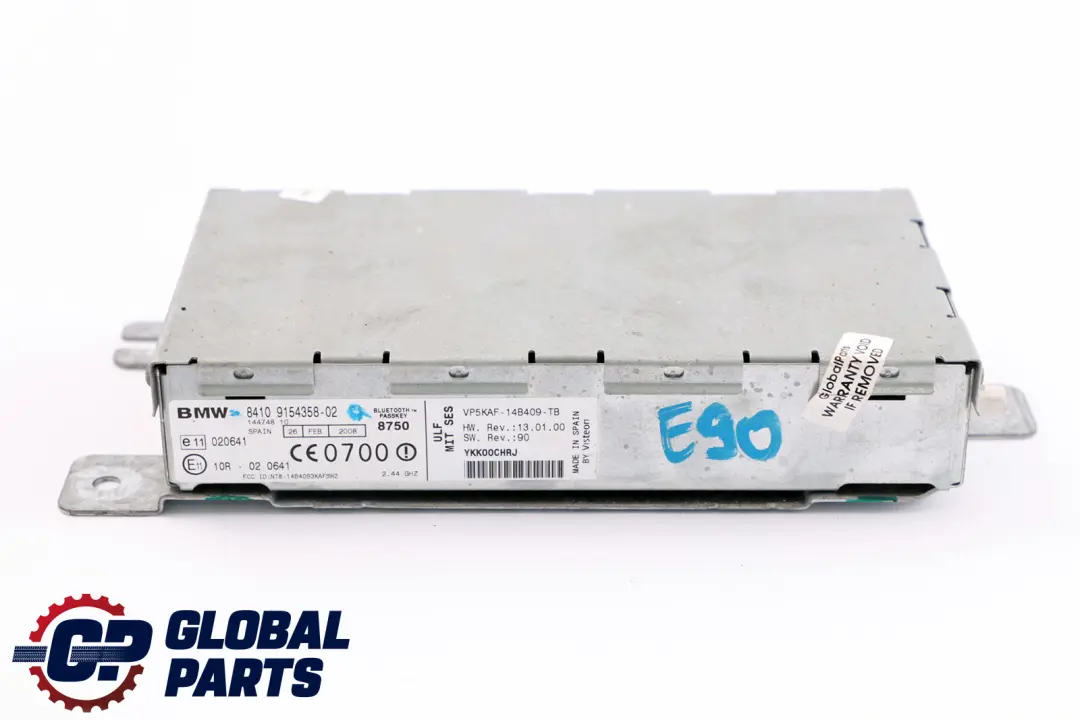 BMW E81 E87 E90 Module de charge électronique mains libres MULF - SKU 9154358 - Numéro de pièce 9154358