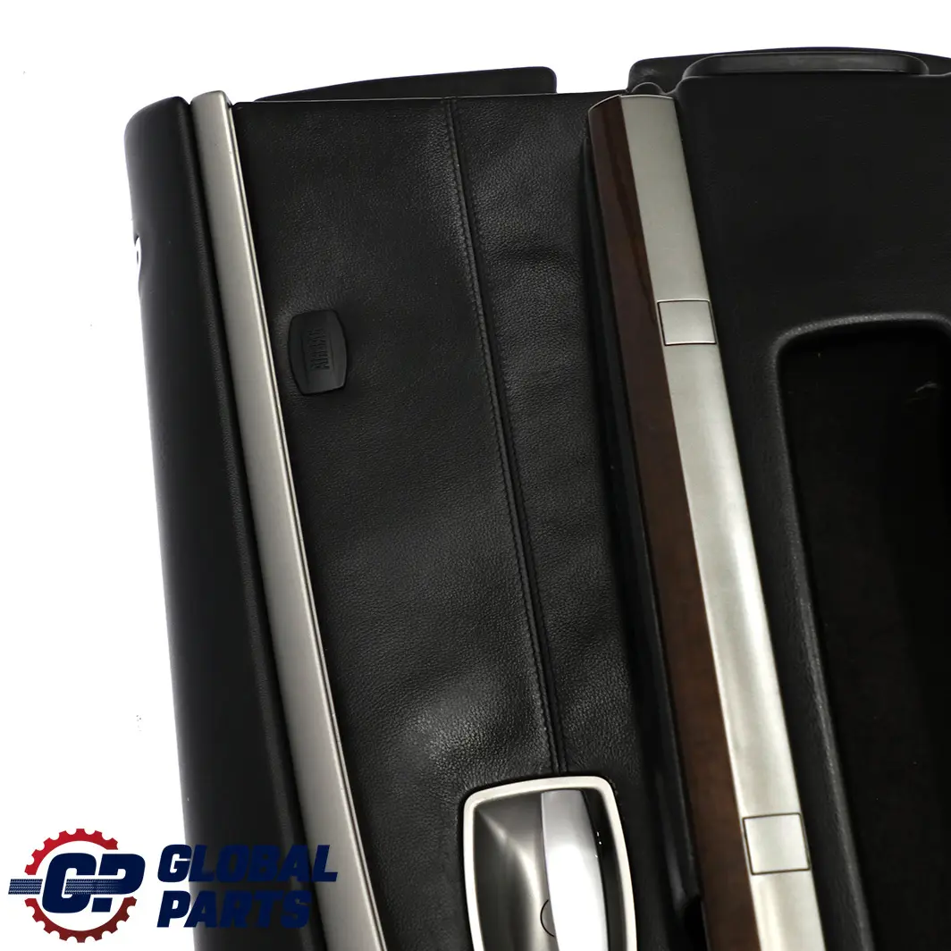 BMW E65 E66 Pannello Porta Copertura Anteriore Destro Pelle Nasca Nero - SKU 9154458 - Numero di parte 9154458