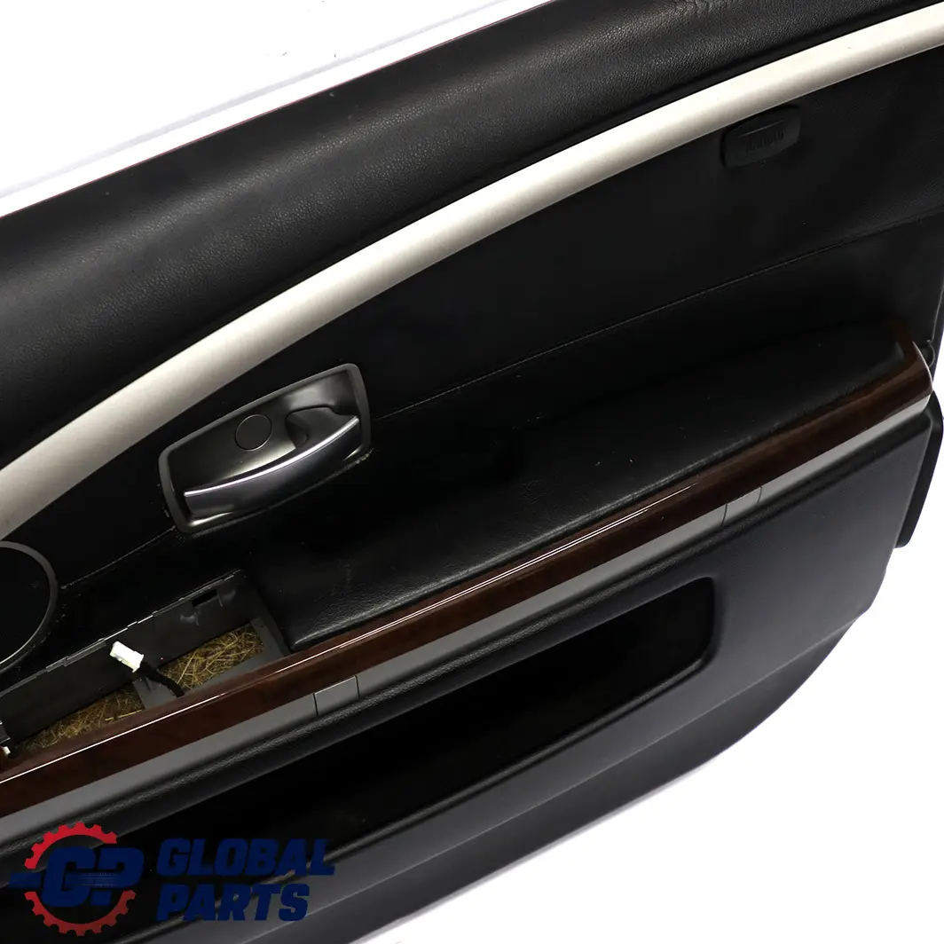 BMW 7 er E65 E66 Türverkleidung Abdeckung Vorne Rechts Leder Nasca Schwarz - SKU 9154458 - Teilenummer 9154458