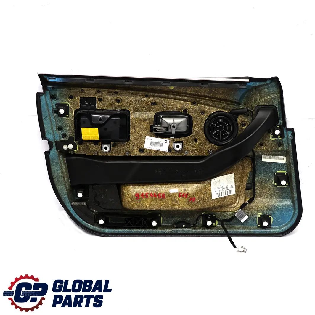 BMW E65 E66 Delantera Derecha Tarjeta De Puerta De cuero Nasca Negro Forro Trim - SKU 9154458 - Número de pieza 9154458