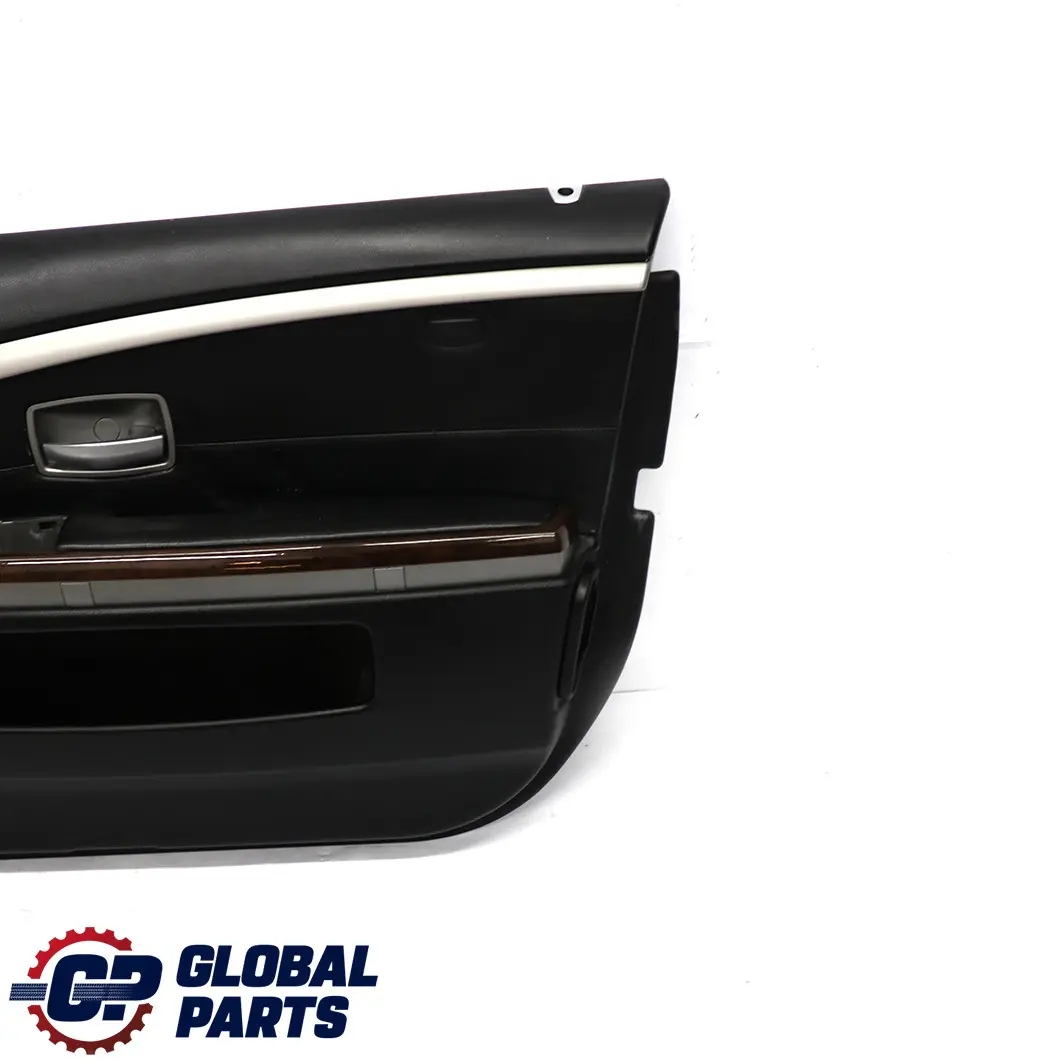 BMW 7 er E65 E66 Türverkleidung Abdeckung Vorne Rechts Leder Nasca Schwarz - SKU 9154458 - Teilenummer 9154458