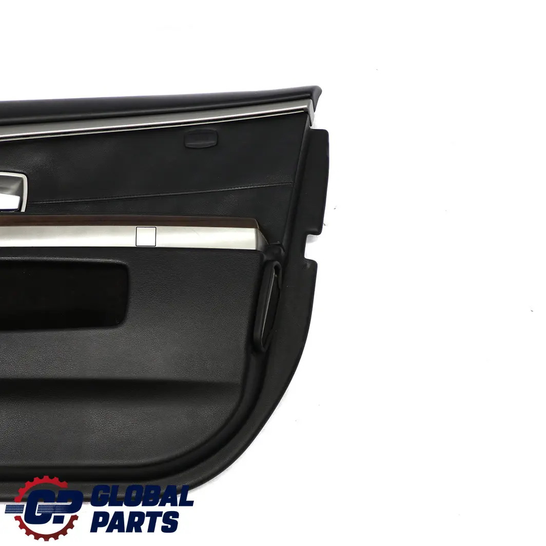 BMW 7 er E65 E66 Türverkleidung Abdeckung Vorne Rechts Leder Nasca Schwarz - SKU 9154458 - Teilenummer 9154458