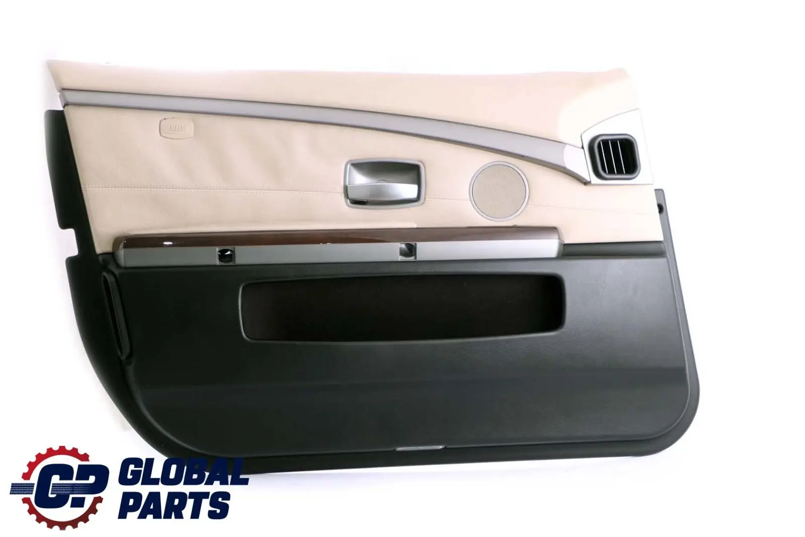 BMW 7 Series E65 E66 Front Left N/S Door Card Leather Cream Beige Lining Trim