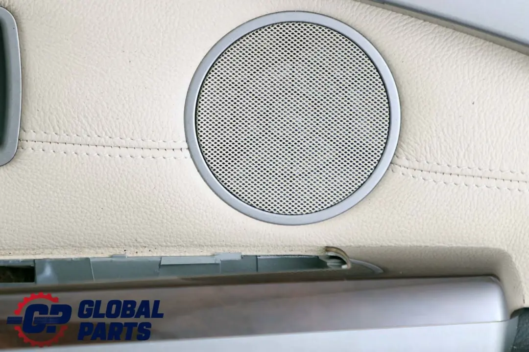 Front Left N/S Door Card Leather Cream Beige Lining Trim to BMW 7 Series E65 E66 with Part number 9154461 BMW 7 Series E65 E66 Front Left N/S Door Card Leather Cream Beige Lining Trim - SKU 9154461 - Part number 9154461