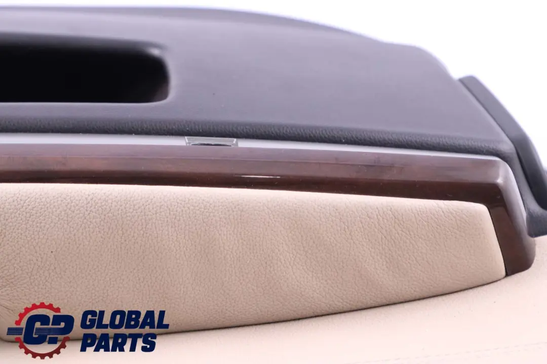 Front Left N/S Door Card Leather Cream Beige Lining Trim to BMW 7 Series E65 E66 with Part number 9154461 BMW 7 Series E65 E66 Front Left N/S Door Card Leather Cream Beige Lining Trim - SKU 9154461 - Part number 9154461