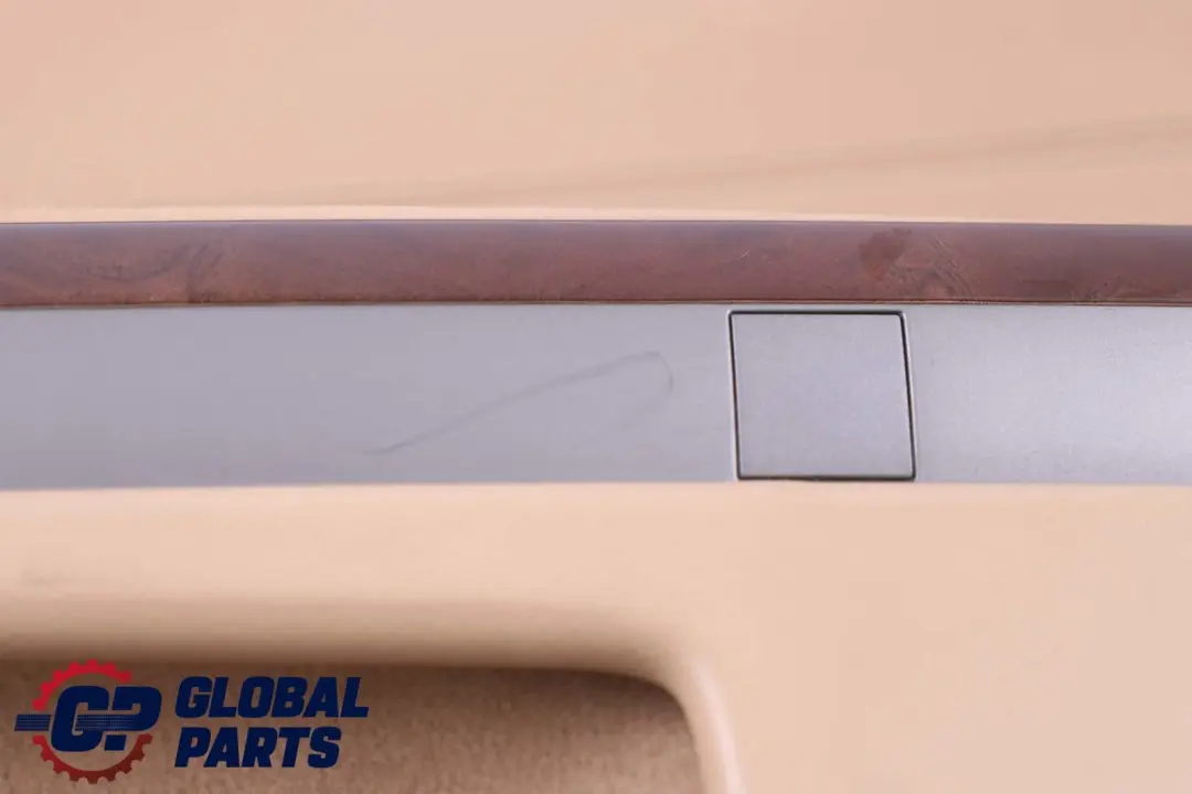 BMW 7 Series E65 E66 Front Right O/S Door Card Leather Beige Lining Trim - SKU 9154462-1 - Part number 9154462