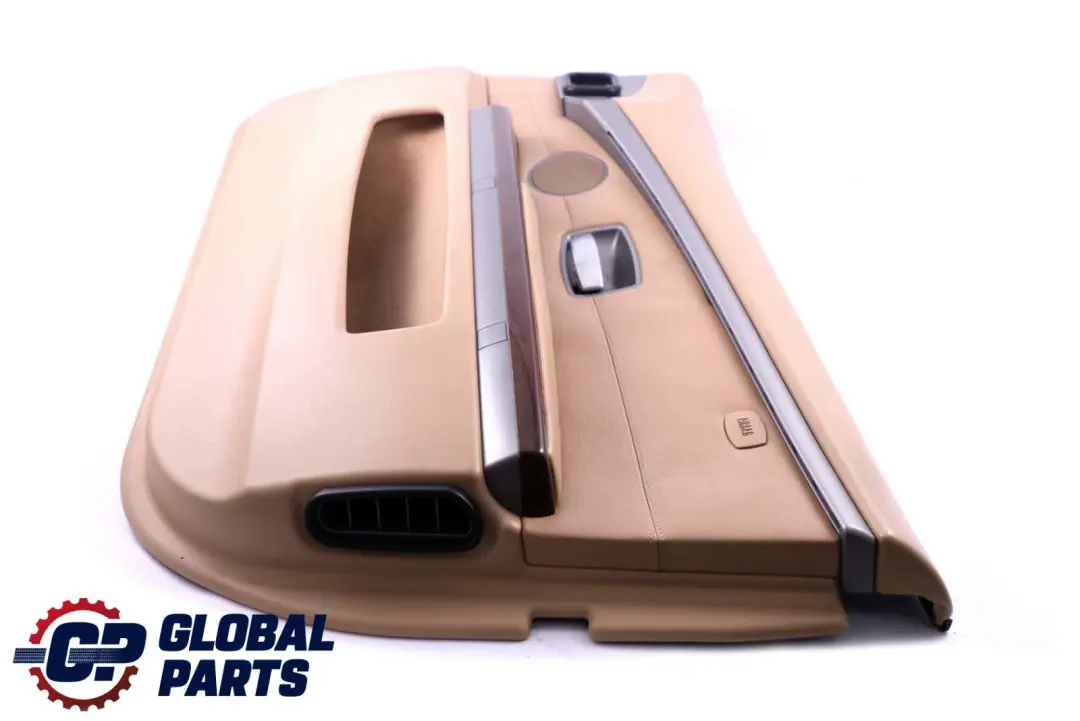 Front Right O/S Door Card Leather Beige Lining Trim to BMW 7 Series E65 E66 with Part number 9154462 BMW 7 Series E65 E66 Front Right O/S Door Card Leather Beige Lining Trim - SKU 9154462-1 - Part number 9154462