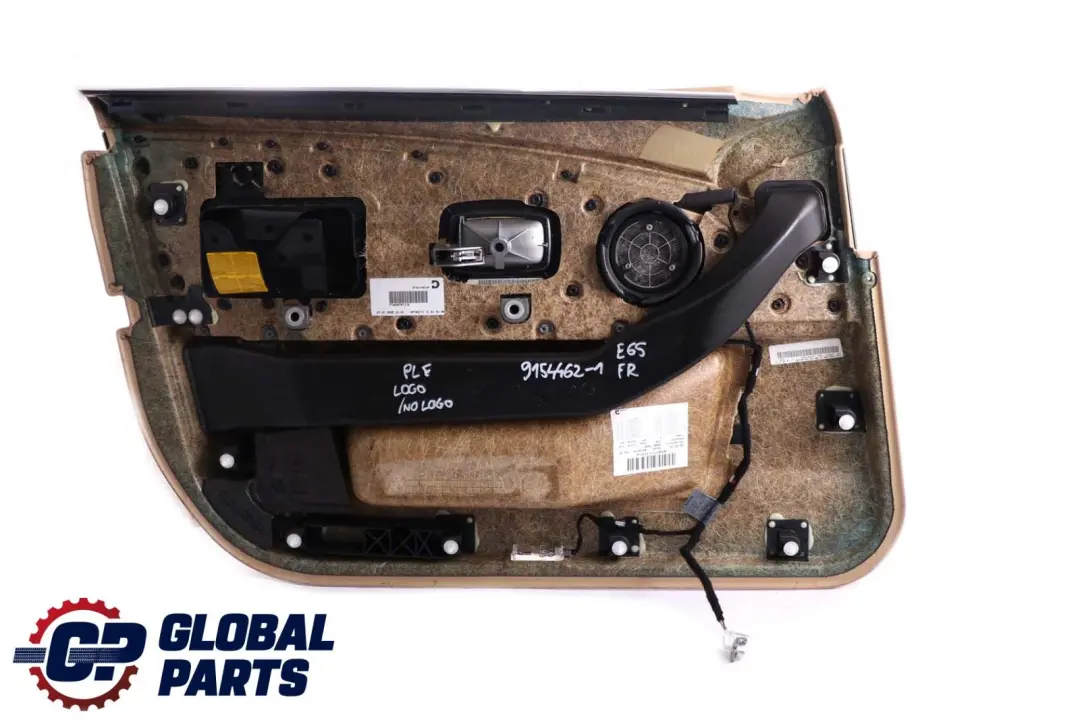 BMW 7 er E65 E66 Türverkleidung Abdeckung Vorne Rechts Leder Beige - SKU 9154462-1 - Teilenummer 9154462