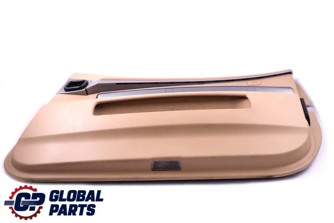Front Right O/S Door Card Leather Beige Lining Trim to BMW 7 Series E65 E66 with Part number 9154462 BMW 7 Series E65 E66 Front Right O/S Door Card Leather Beige Lining Trim - SKU 9154462-1 - Part number 9154462