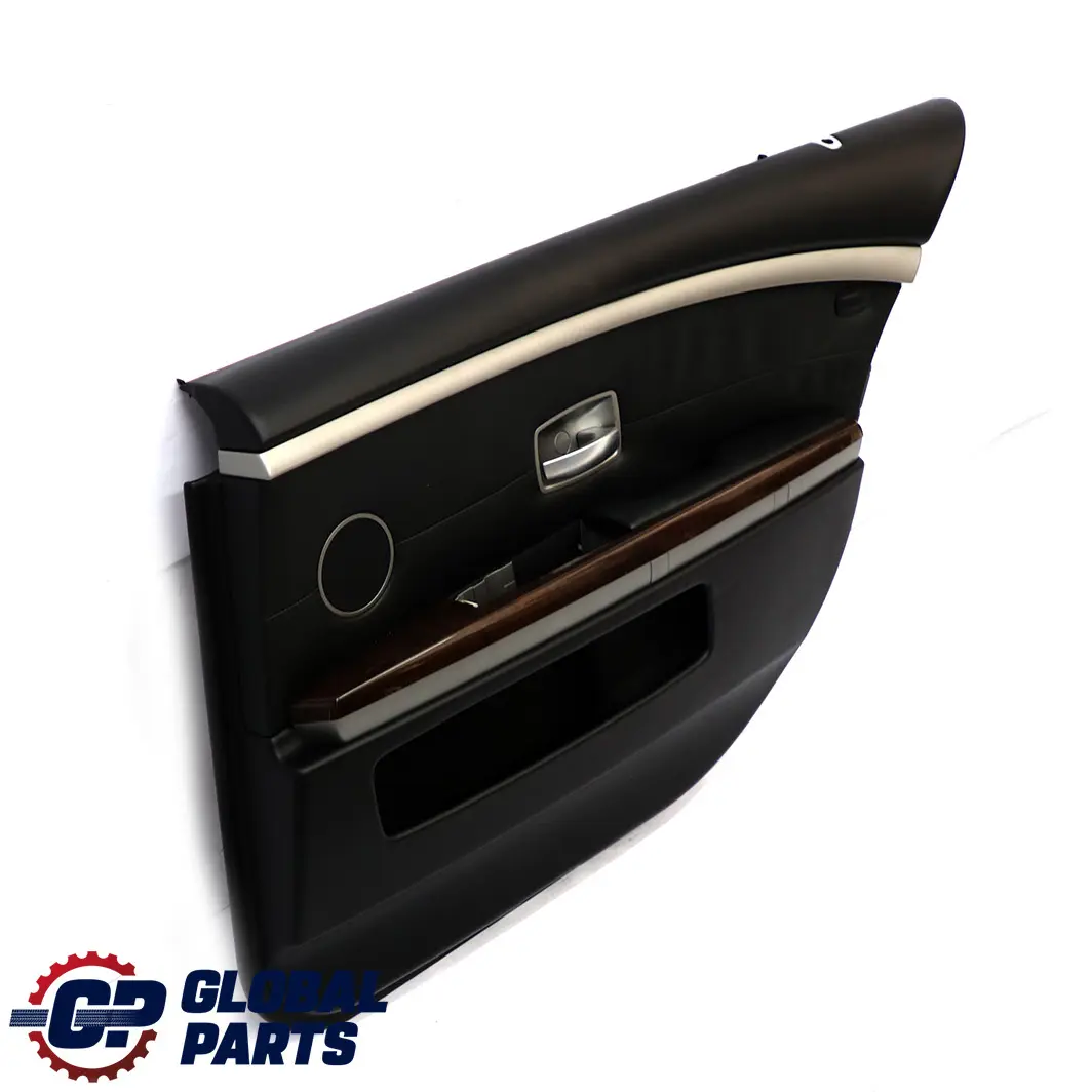 Scheda porta posteriore destra lunga in pelle Nasca Rivestimento nero per BMW E66 con numero di parte 9154750 BMW E66 Scheda porta posteriore destra lunga in pelle Nasca Rivestimento nero - SKU 9154750 - Numero di parte 9154750