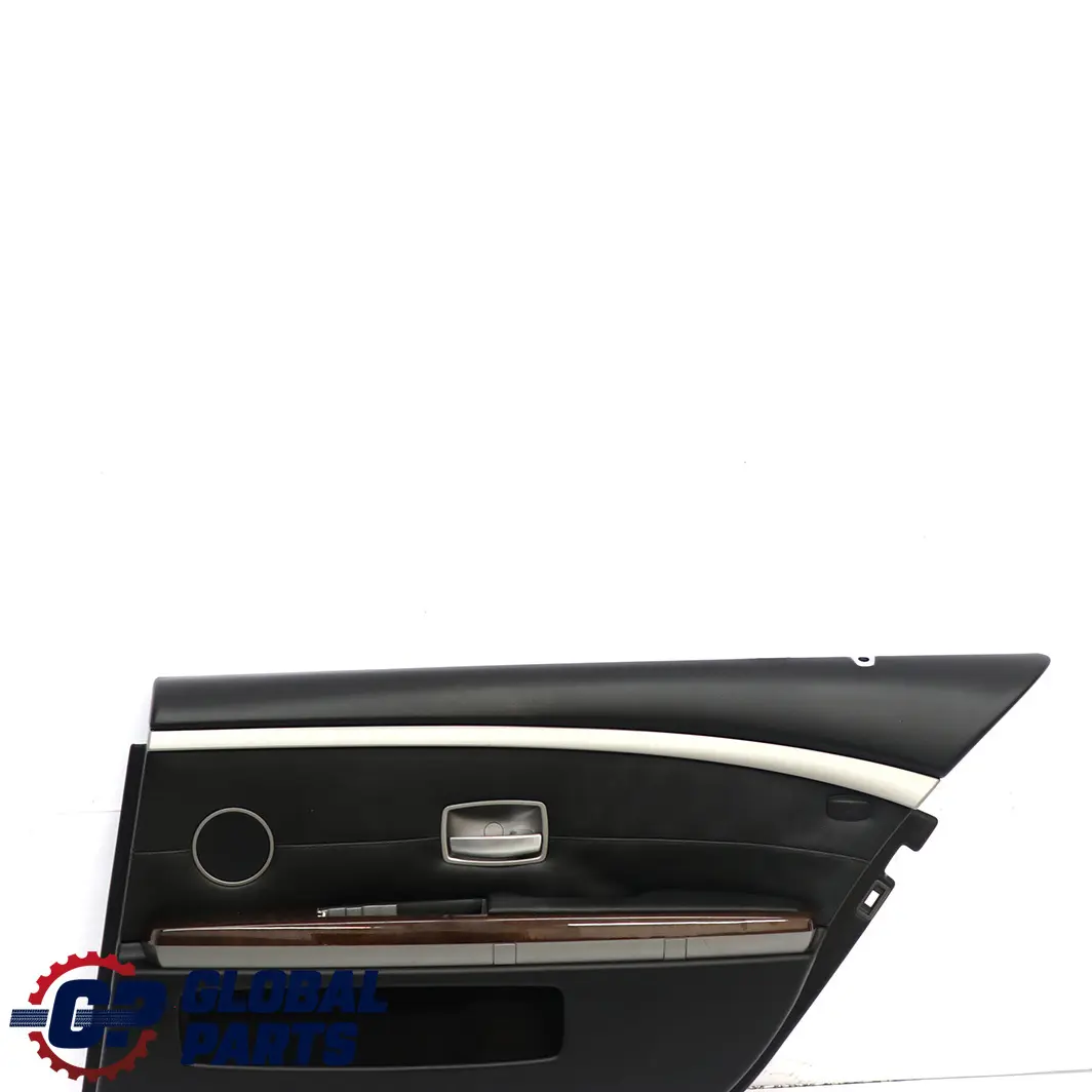 Scheda porta posteriore destra lunga in pelle Nasca Rivestimento nero per BMW E66 con numero di parte 9154750 BMW E66 Scheda porta posteriore destra lunga in pelle Nasca Rivestimento nero - SKU 9154750 - Numero di parte 9154750