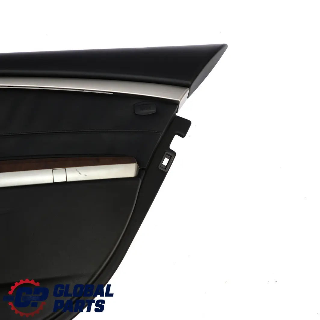 Larga Puerta Trasera Derecha De Cuero Nasca Forro Negro Moldura para BMW Serie 7 E66 con número de pieza 9154750 BMW Serie 7 E66 Larga Puerta Trasera Derecha De Cuero Nasca Forro Negro Moldura - SKU 9154750 - Número de pieza 9154750