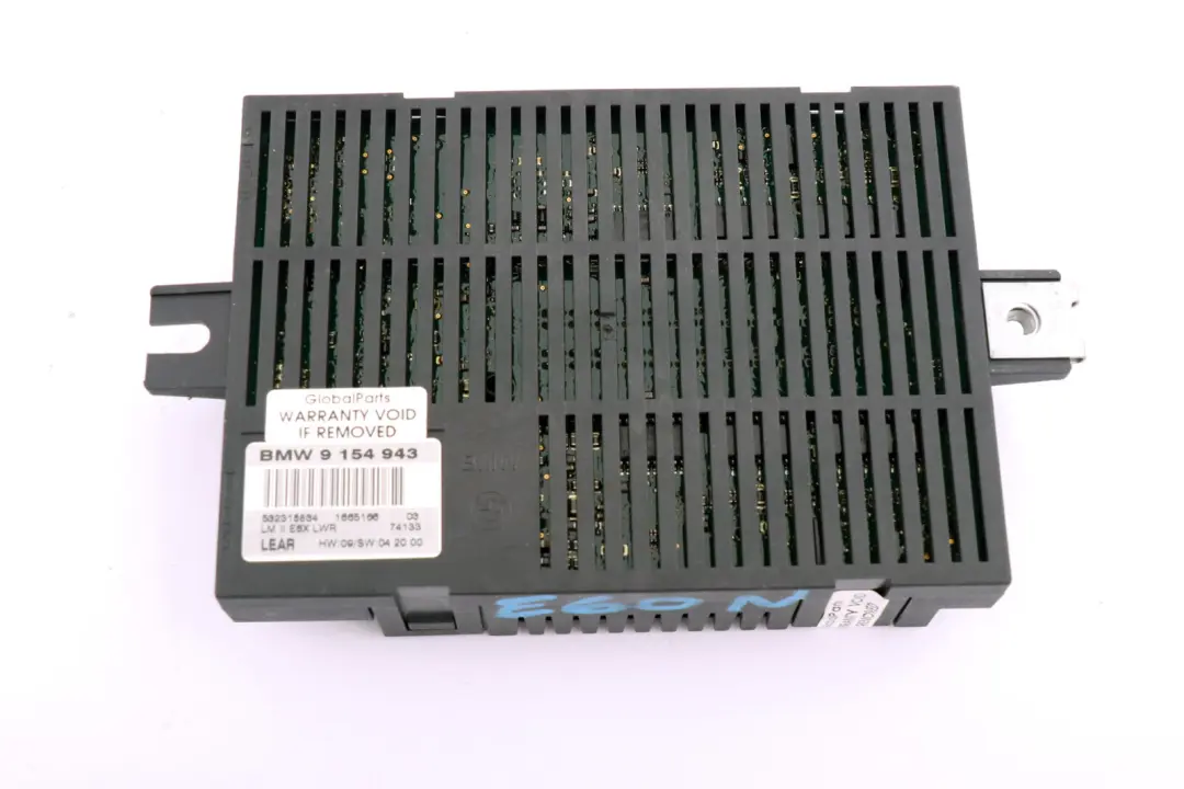 BMW 5 Series E60 LCI Light Control Unit Module LCM LM E6X LWR LEAR - SKU 9154943 - Part number 9154943